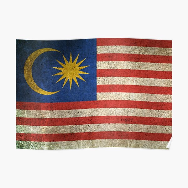 Malaysian Flag Posters Redbubble