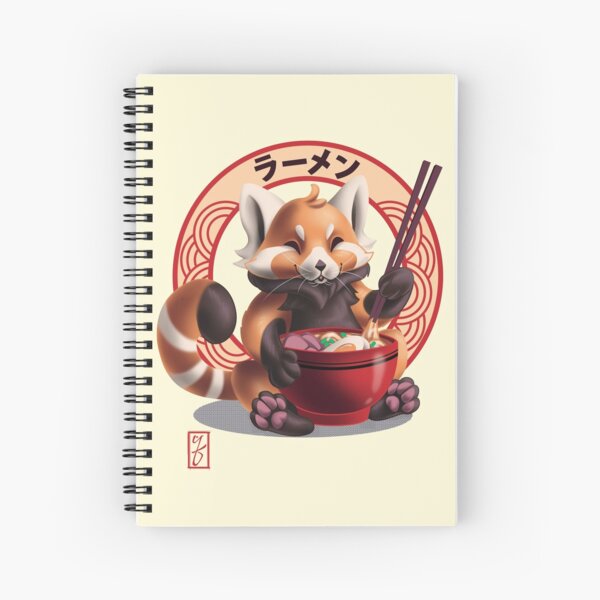 Red Panda Noms Spiral Notebook