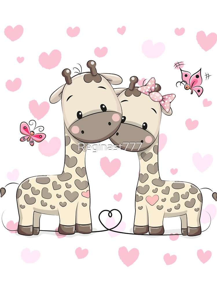 Cute Cartoon Giraffes