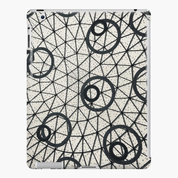Black and White Abstract Circles Pattern Architecture Photograph iPad Snap Case