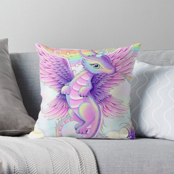 Pastel unicorn lounge store pillow