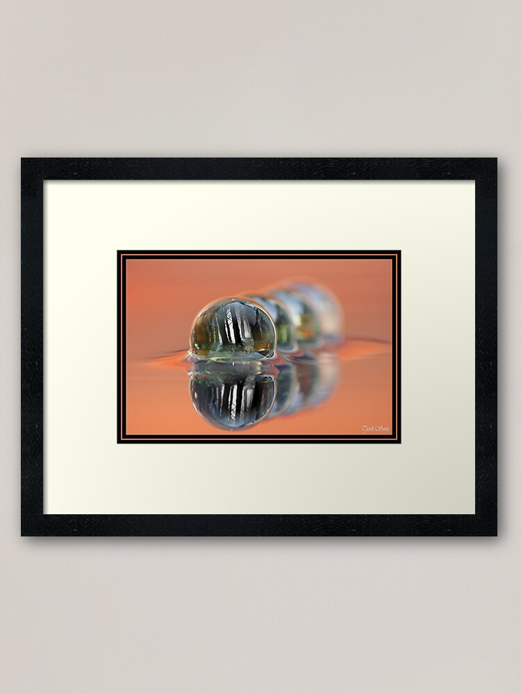 Alternate view of Inside the ball of glass Framed Art Print