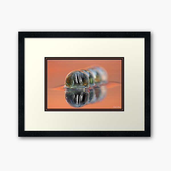 Inside the ball of glass Framed Art Print