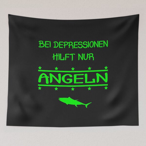 Item preview, In case of depression only fishing fish angler helps designed and sold by dm4design.