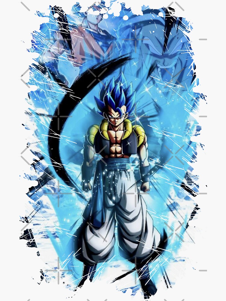 GOGETA SSJ BLUE VS BROLY THE LEGENDARY SUPER SAIYAN Art Print by