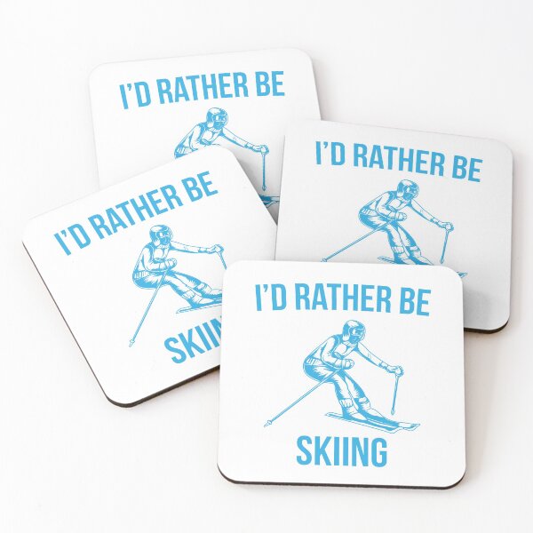 Item preview, I'd Rather Be Skiing designed and sold by teesaurus.
