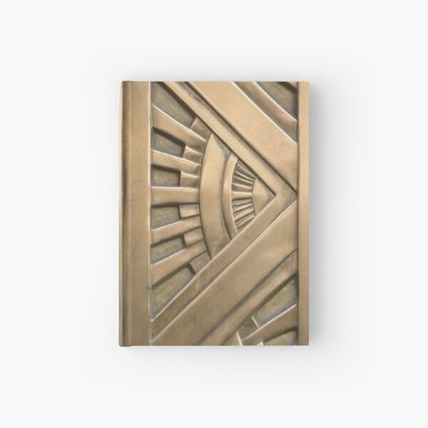 Art deco,vintage,elegant,chic,1920 era,bronze,beautiful,the great gatsby Hardcover Journal