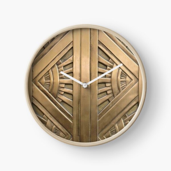 Art déco, vintage, élégant, chic, époque 1920, bronze, beau, le grand gatsby Horloge