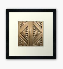 Art Deco, Vintage, Elegant, Chic, Ära 1920, Bronze, Schön, der große Gatsby Gerahmtes Wandbild