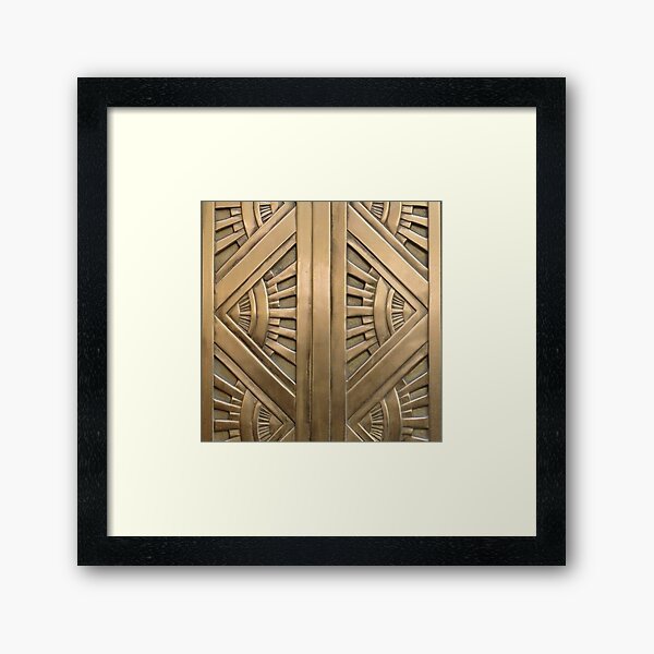 Art deco,vintage,elegant,chic,1920 era,bronze,beautiful,the great gatsby Framed Art Print