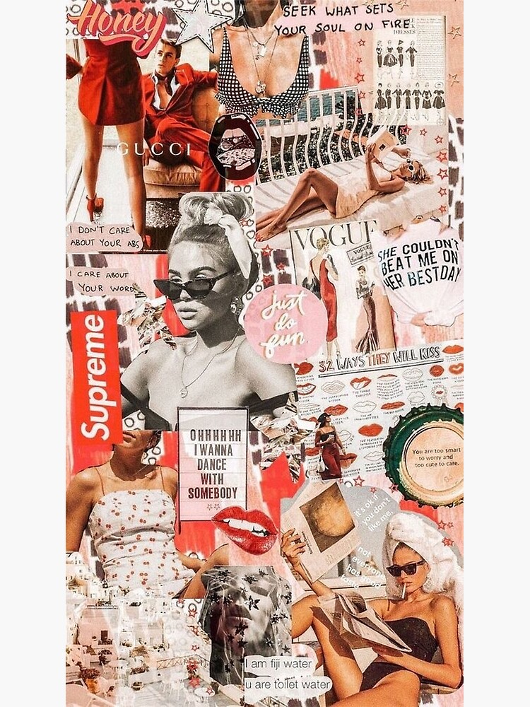 red retro collage by persianezhad