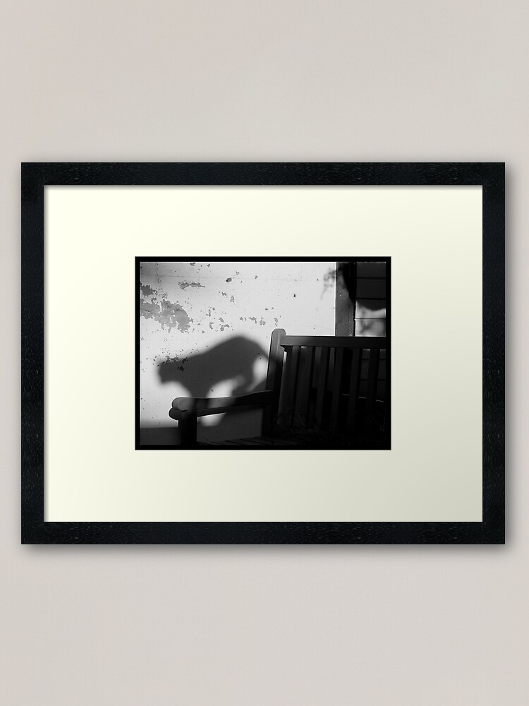 Alternate view of Cat shade Framed Art Print