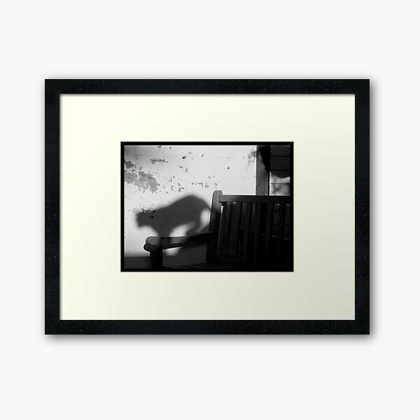 Cat shade Framed Art Print
