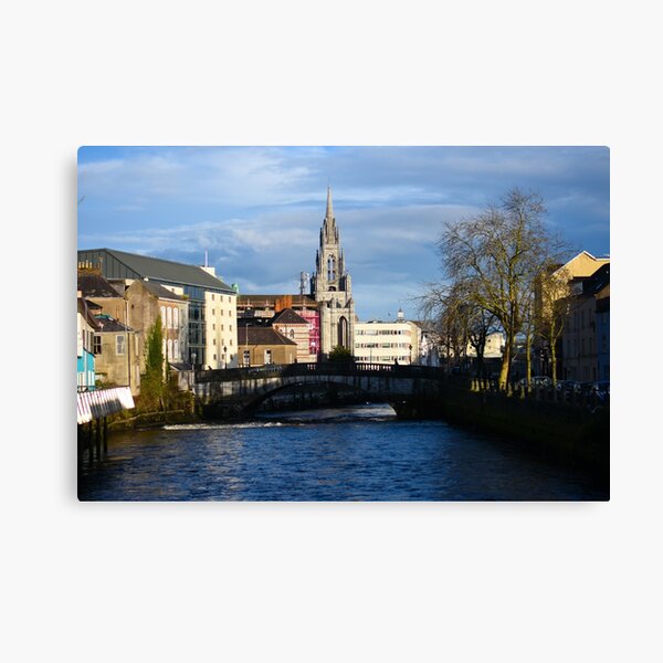 View Along the Lee River, Co. Cork, Ireland Canvas Print