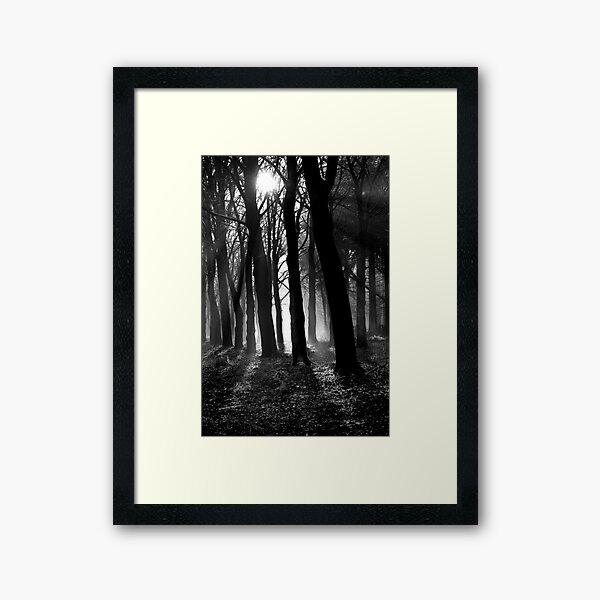 Light into the darkness Framed Art Print