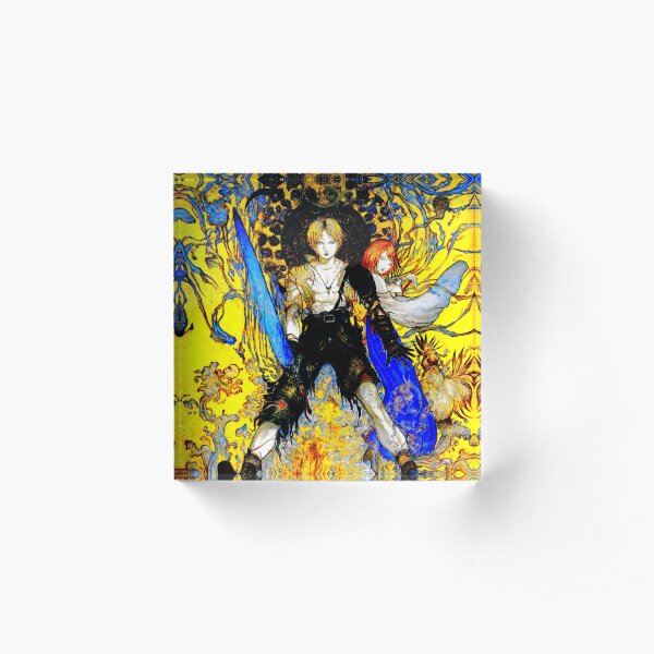 Yoshitaka Amano - Tidus and Yuna Acrylic Block
