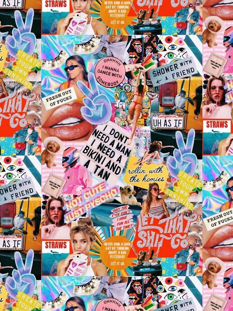 retro summer collage by persianezhad