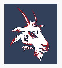 Limited Edition Tom Brady GOAT TB-12 Shirts, Mugs & Hoodies Photographic Print