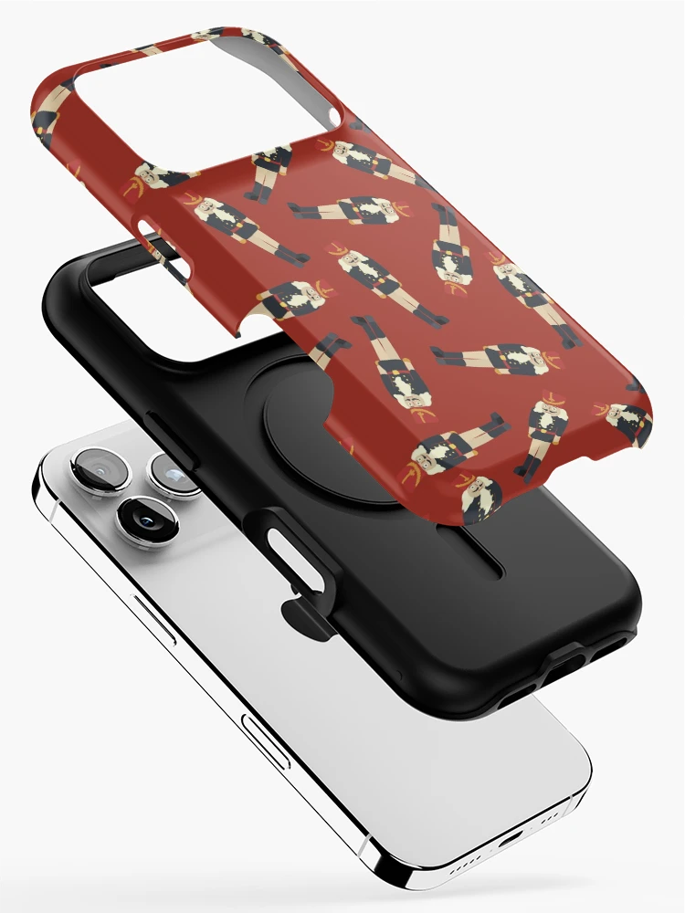 Thumbnail 2 of 4, iPhone Case, Red Nutcracker Pattern designed and sold by Sandra Hutter.