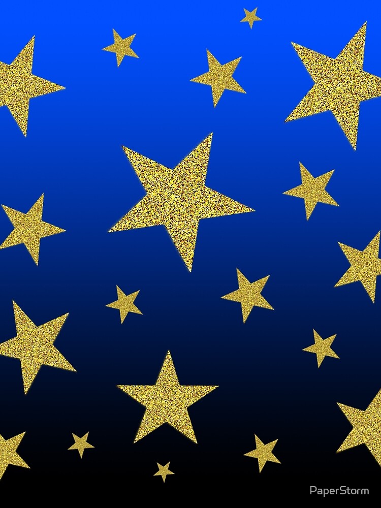Navy blue ombre and gold star pattern" A-Line Dress for Sale by PaperStorm  | Redbubble