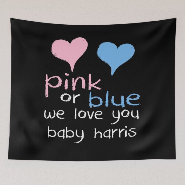 Item preview, Pink Or Blue We Love You Baby Harris Shower Gender Reveal designed and sold by arcadetoystore.
