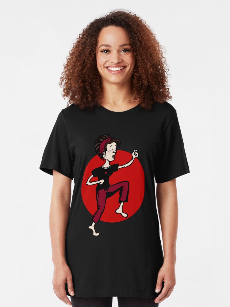 Alternate view of Red girl 2 Slim Fit T-Shirt
