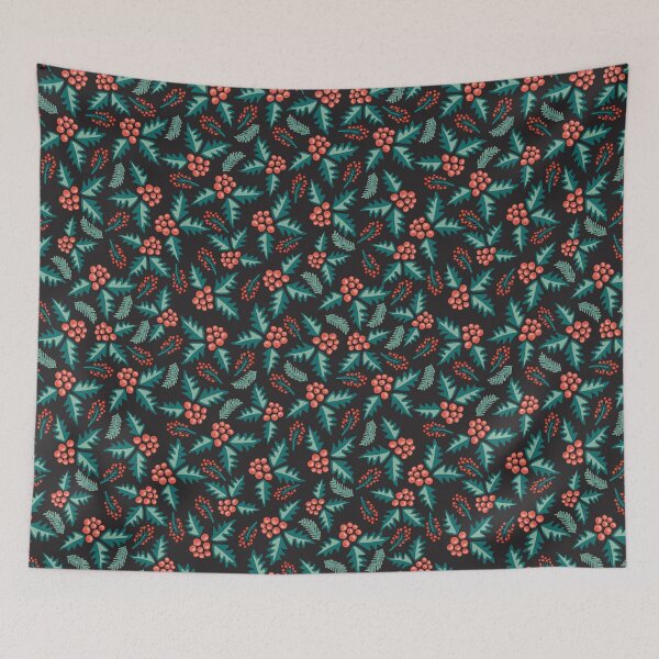 Item preview, Wintery Mistletoe Leaves designed and sold by Sandra Hutter.