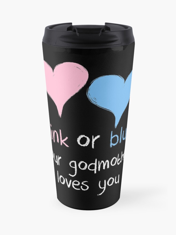 Mug Isotherme Rose Ou Bleu Marraine Vous Aime Bebe Douche Sexe Reveler Par Arcadetoystore Redbubble