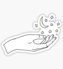 Holding the Night Sky Sticker