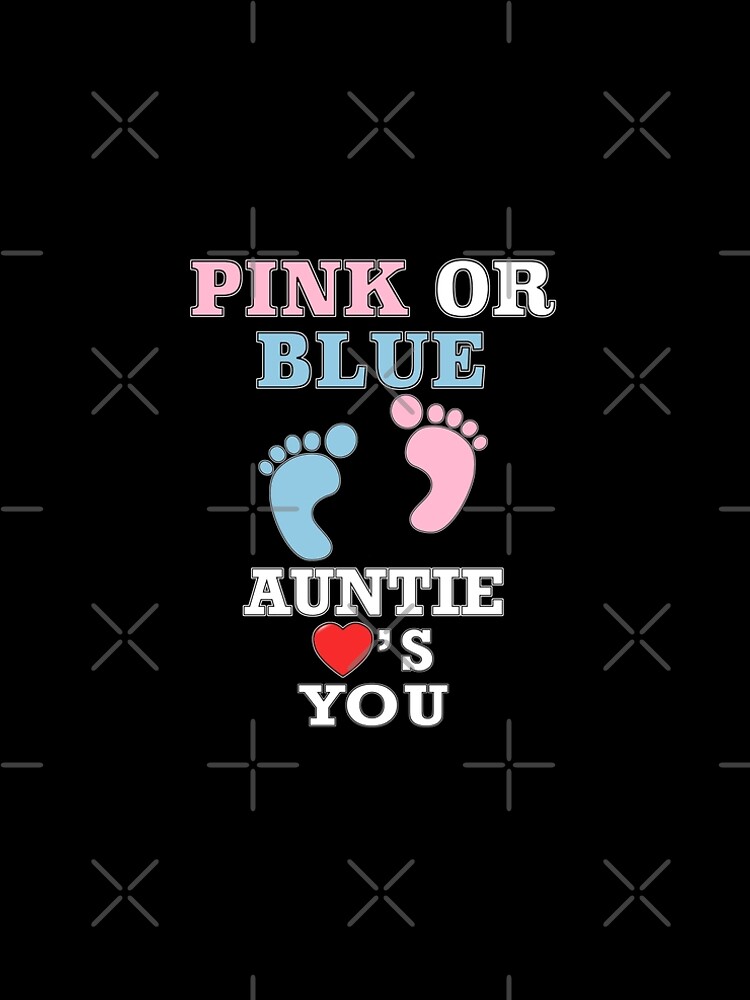 Pink Or Blue Auntie Loves You Gender Reveal Baby Shower " A-Line Dress for  Sale by arcadetoystore | Redbubble
