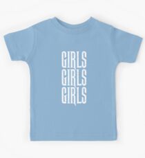 Motley - Girls Girls Girls - Crue - Weiß Kinder T-Shirt