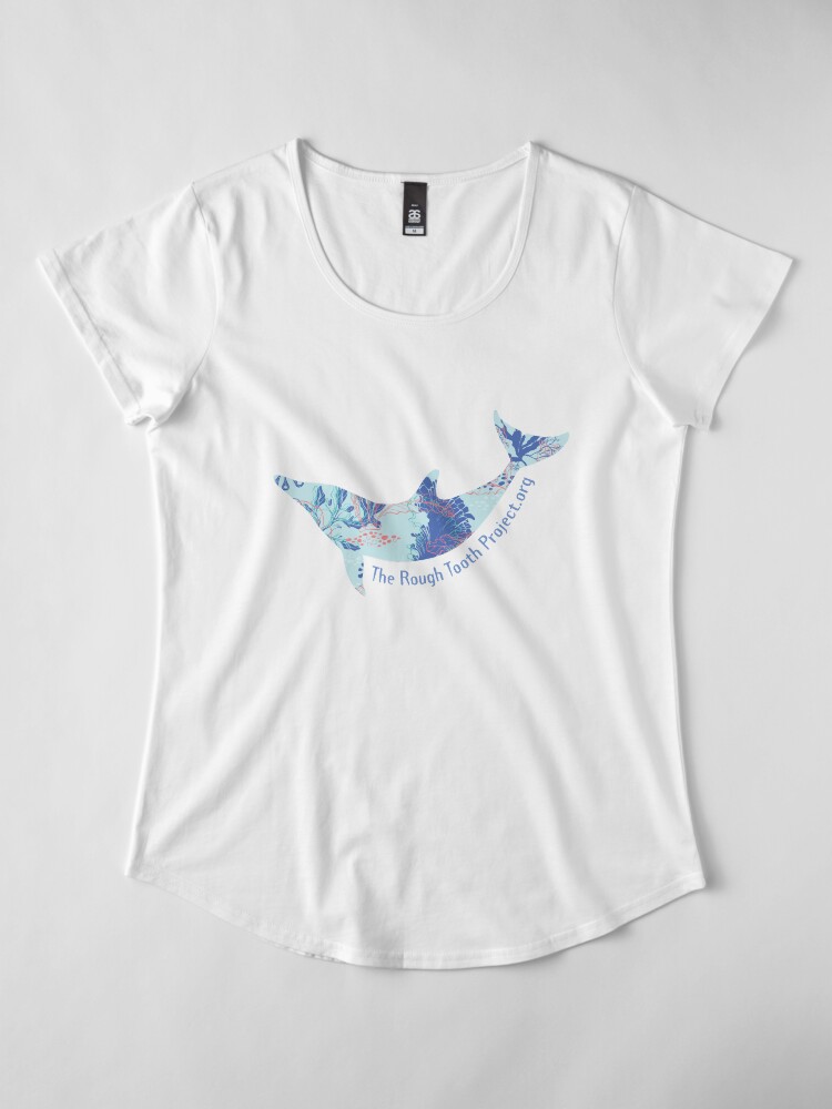 Alternate view of Calming Coral Core Premium Scoop T-Shirt