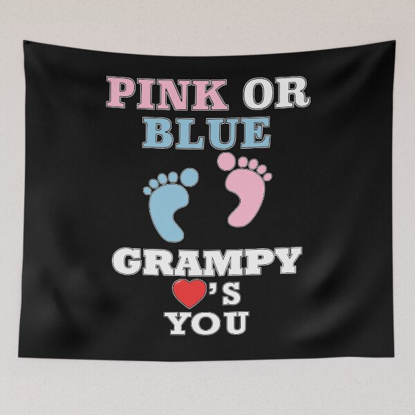 Item preview, Pink Or Blue Grampy Loves You Gender Reveal Baby Shower designed and sold by arcadetoystore.