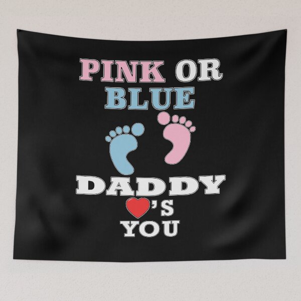 Item preview, Pink Or Blue Daddy Loves You Dad Gender Reveal Baby Shower designed and sold by arcadetoystore.