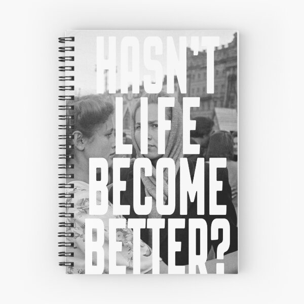 Item preview, Hasn't Life Become Better? Soviet Union labor day print designed and sold by RedMurmansk.