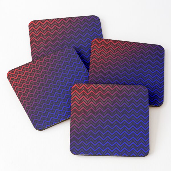 Item preview, Chevron Black with Blue and Red designed and sold by Gravityx9.