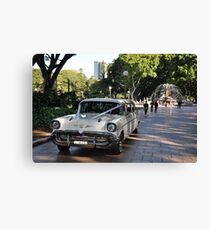 1957 Chevrolet Limousine, Hyde Park, Sydney, Australia 2012 Canvas Print