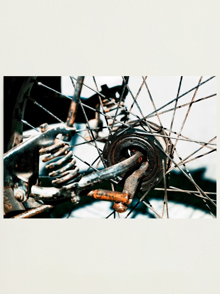 Alternate view of Front wheel of a Neracar Photographic Print