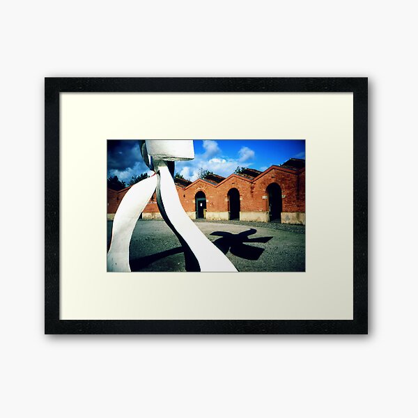 Fernand Leger in the yard Framed Art Print