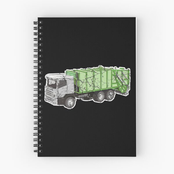 Item preview, distressed garbage truck designed and sold by arcadetoystore.