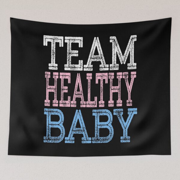 Item preview, Team Healthy Baby Gender Reveal Announcement Baby Shower Party TShirt designed and sold by arcadetoystore.
