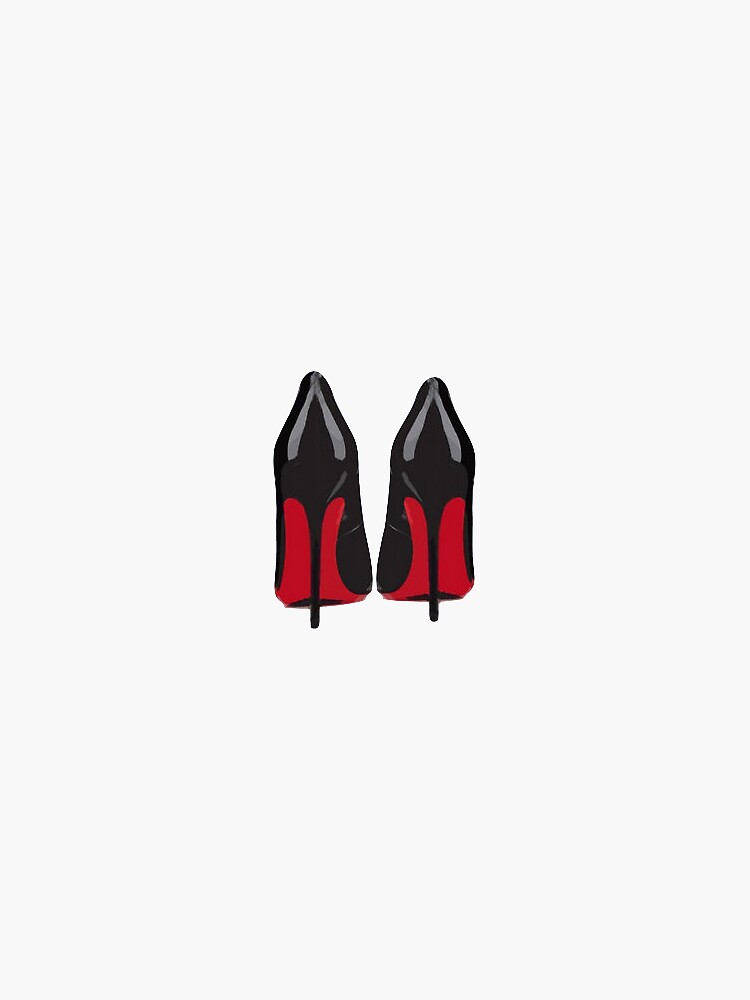 silhouette red bottom heels clipart