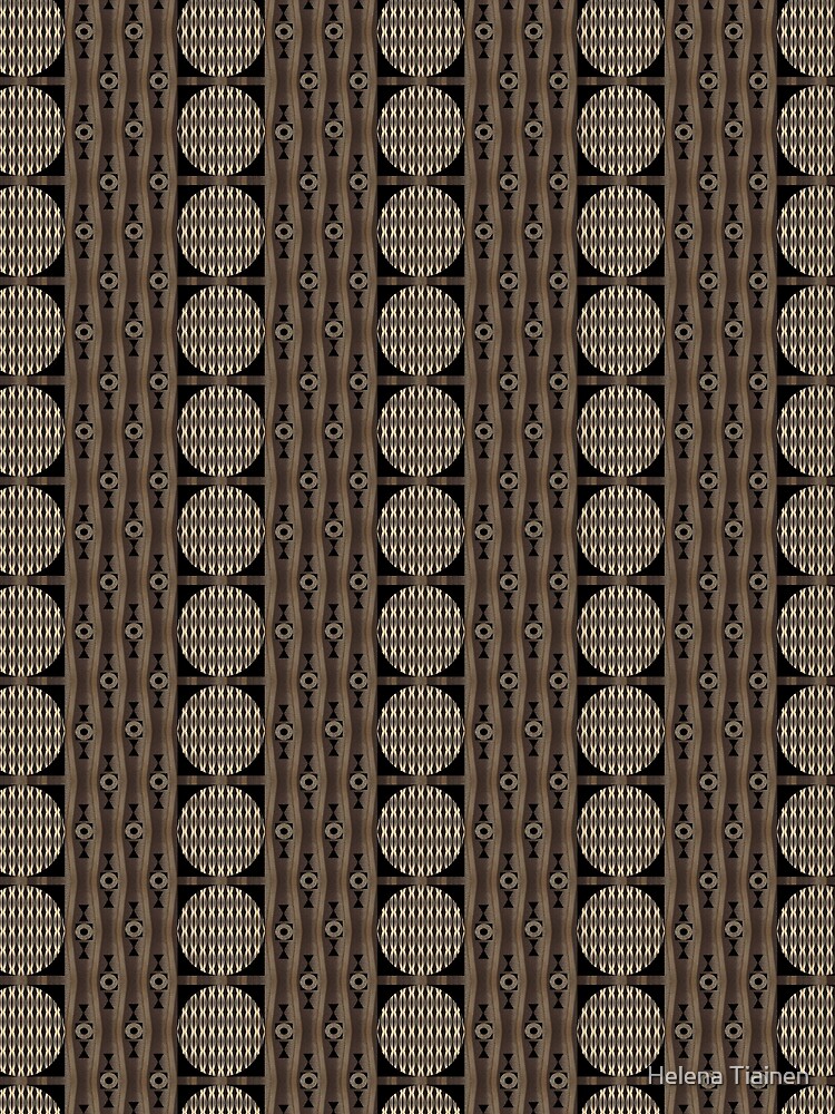 Thumbnail 5 of 5, Graphic T-Shirt, Primal Patterns in Gold and Brown and Black designed and sold by helenatiainen.
