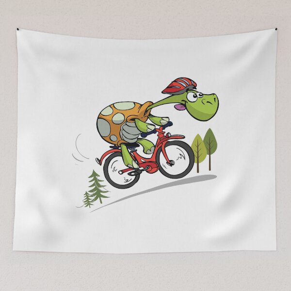 Item preview, cool turtle on the bike designed and sold by eiwo87.