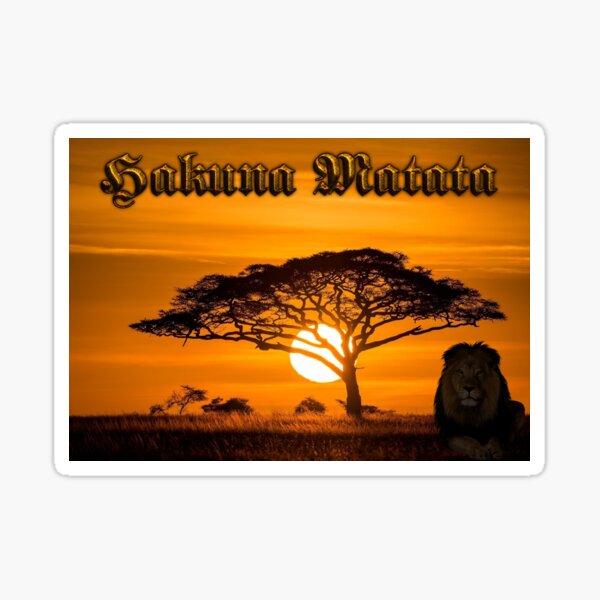 Aperçu de l'œuvre Hakuna Matata créée et vendue par Richard H. Jones.