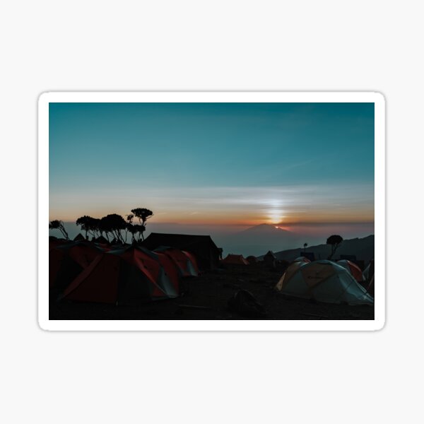 Dusk on Kilimanjaro Sticker