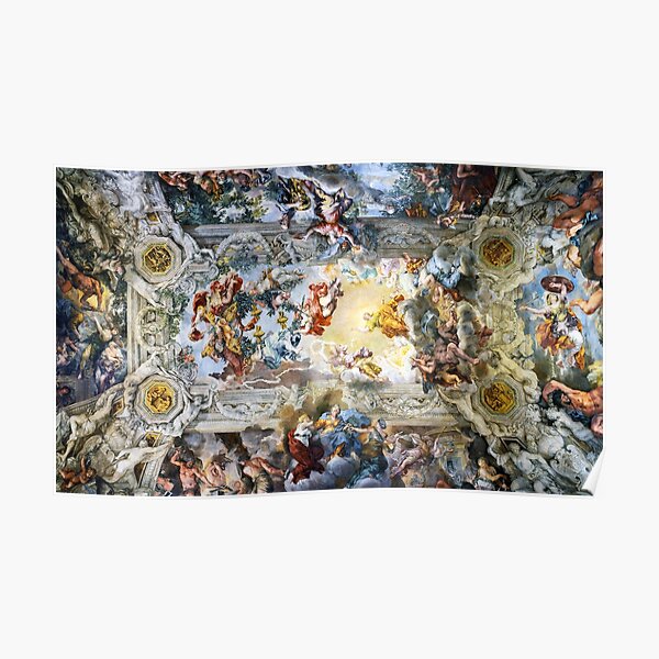 Allegory of Divine Providence and Barberini Power by Pietro Cortona (1639) Poster