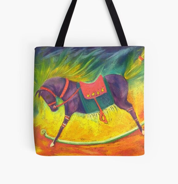Rocky Horse All Over Print Tote Bag