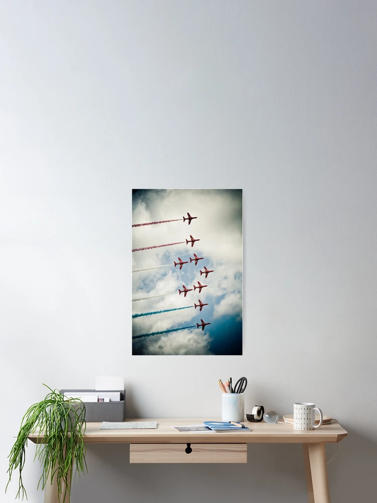 Thumbnail 2 of 3, Poster, Red Arrows designed and sold by ROGUEstudio.