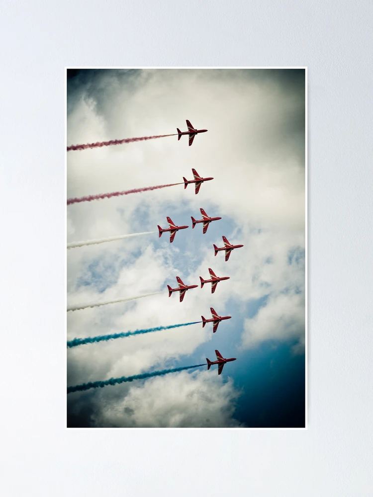 Thumbnail 1 of 3, Poster, Red Arrows designed and sold by ROGUEstudio.